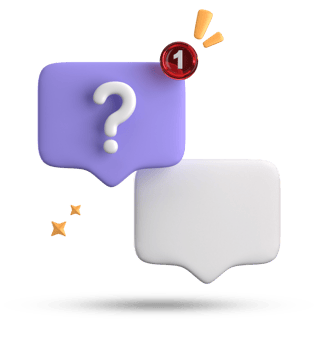 3d rendering of speech bubble, 3D pastel chat with question mark icon set. png