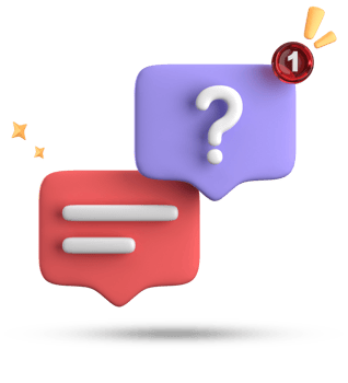 3d rendering of speech bubble, 3D pastel chat with question mark icon set. png