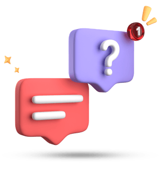 3d rendering of speech bubble, 3D pastel chat with question mark icon set. png