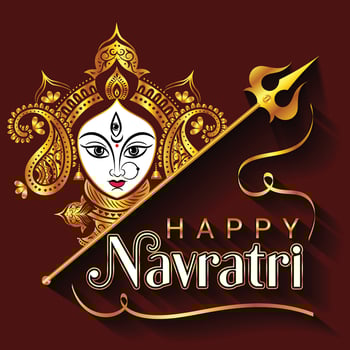 Navratri Festival Durga puja, Ma Durga Devi, Dussehra vector