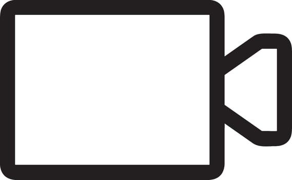 camera photography icon symbol image vector. Illustration of multimedia photographic lens graphic design image vector