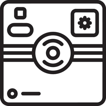 camera photography icon symbol image vector. Illustration of multimedia photographic lens grapich design image vector