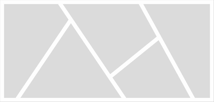 Pictures or photos frame collage. comics page grid layout abstract photo frames and digital photo wall template vector