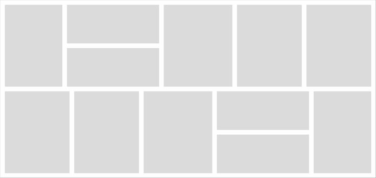 Pictures or photos frame collage. comics page grid layout abstract photo frames and digital photo wall template vector