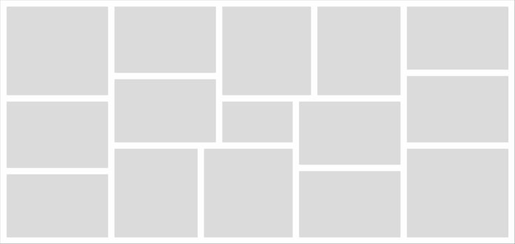 Pictures or photos frame collage. comics page grid layout abstract photo frames and digital photo wall template vector