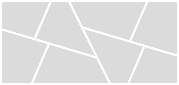 Pictures or photos frame collage. comics page grid layout abstract photo frames and digital photo wall template vector