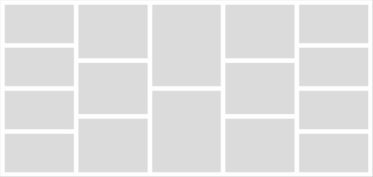 Pictures or photos frame collage. comics page grid layout abstract photo frames and digital photo wall template vector