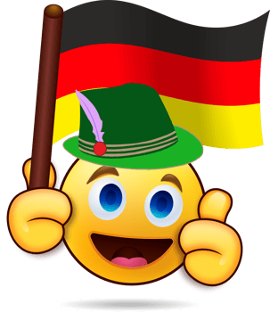 Emoji. illustration of a cute cartoon Germany png
