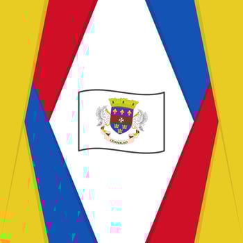 Saint Barthelemy Flag Abstract Background Design Template. Saint Barthelemy Independence Day Banner Social Media Post. Saint Barthelemy Background vector