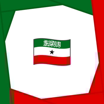 Somaliland Flag Abstract Background Design Template. Somaliland Independence Day Banner Social Media Post. Somaliland Banner vector