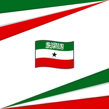 Somaliland Flag Abstract Background Design Template. Somaliland Independence Day Banner Social Media Post. Somaliland Design vector