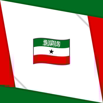 Somaliland Flag Abstract Background Design Template. Somaliland Independence Day Banner Social Media Post. Somaliland Independence Day vector
