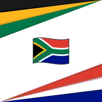 South Africa Flag Abstract Background Design Template. South Africa Independence Day Banner Social Media Post. South Africa Design vector
