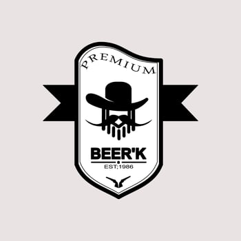vintage style logo or emblem for unity,vector vector