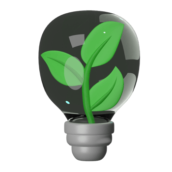 3d render illustration Love Mother Earth Day Icon plant png