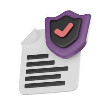 Data Security with 3D Padlock and Shield, Digital Privacy 3D render. png