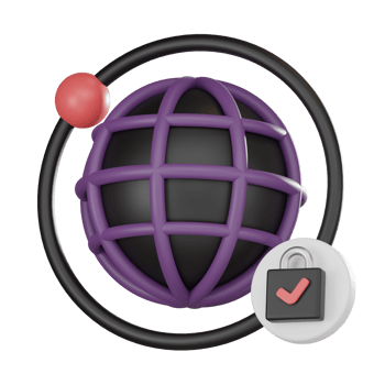 Cyber Security 3D Icon, Protect Your Website with Online Safety and Data Encryption 3D render. png