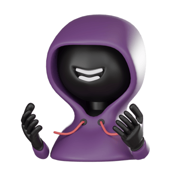 Futuristic Hacker Icon in 3D icon, Cybersecurity Concept 3D Render. png