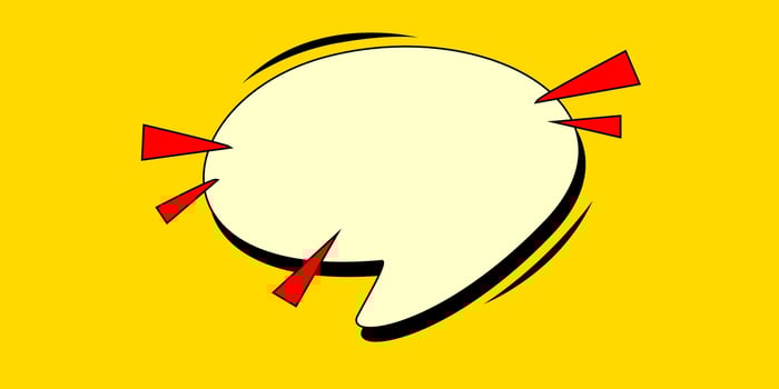 Comic blank speech bubble design vector