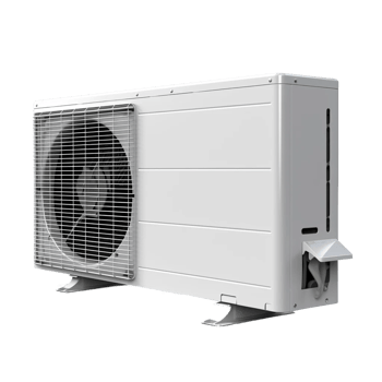Air condition outdoor unit isolated on transparent background AI Generative png