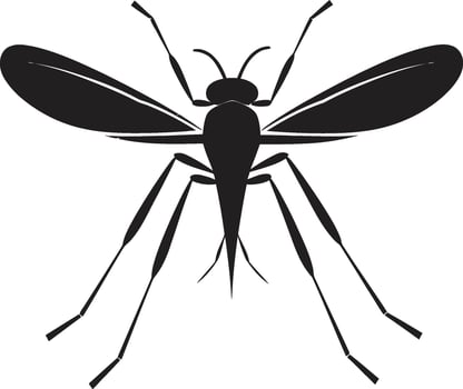 Contemporary Mosquito Logo Mosquito Insect Silhouette vector