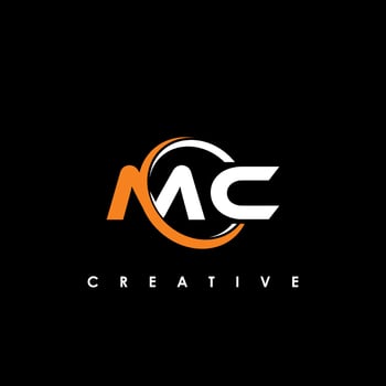 MC Letter Initial Logo Design Template Vector Illustration