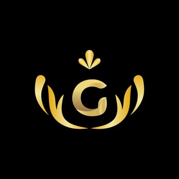 Golden Letter G Logo Icon Initial Letter G Design Vector logo design