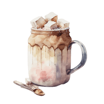 tasty drink illustration ai generated png