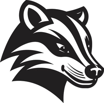Fearless Badger Crest Badger Tribal Mark vector