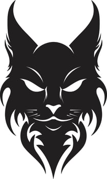 Pouncing Panther in Vector Mysterious Monochrome Mark of the Cat