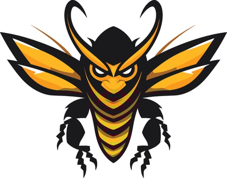 Guardians Majesty in Minimalistic Charm Eyes of the Stinging Defender vector