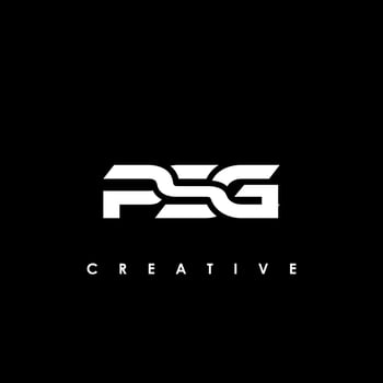 PSG Letter Initial Logo Design Template Vector Illustration