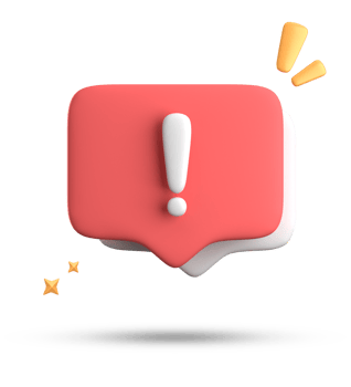3d rendering of speech bubble, 3D pastel chat with exclamation mark icon set. png