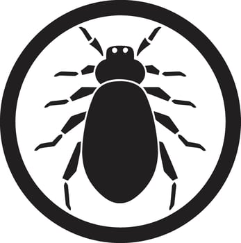 Aphid Precision in Black Vector Logo Mastery Sculpted Aphid Symbol Black Vector Excellence