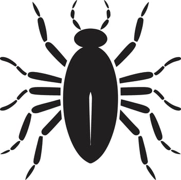 Black Aphid Symbol Vector Logo for a Unique Brand Graceful Black Aphid Logo Vector Artistry at Its Best