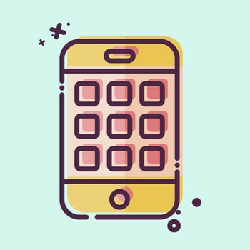 Icon Applications. related to Communication symbol. MBE style. simple design editable. simple illustration vector