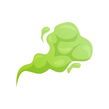 green fart vector isolated