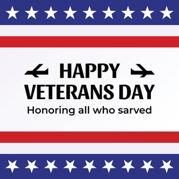 veterans day celebration poster, american flag vector. design for banner, greeting card, flyer, social media, web. vector