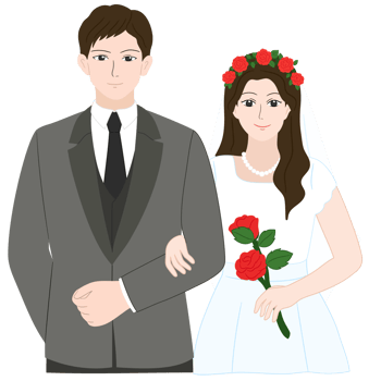wedding couple clipart png