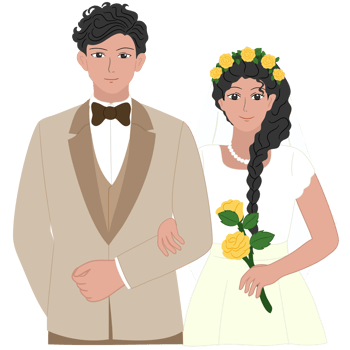 wedding couple clipart png