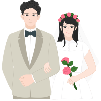 wedding couple clipart png