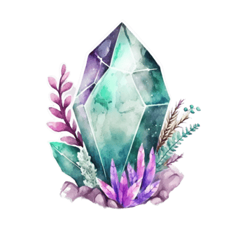 gem illustration in the hand draw style ai generated png