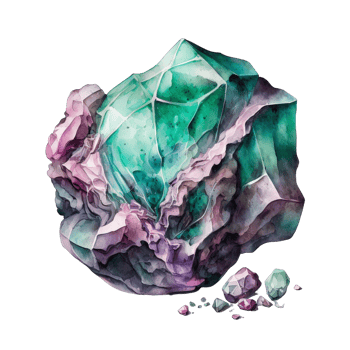 gem illustration in the hand draw style ai generated png