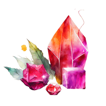 gem illustration in the hand draw style ai generated png