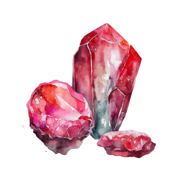 gem illustration in the hand draw style ai generated png