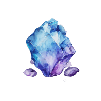 gem illustration in the hand draw style ai generated png