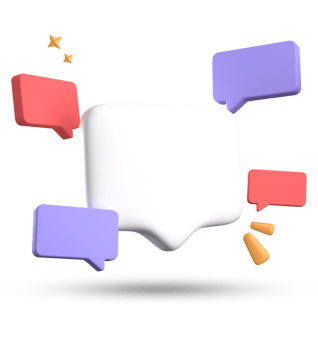 3d rendering of speech bubble, 3D pastel chat with symbol icon set. png
