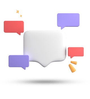3d rendering of speech bubble, 3D pastel chat with symbol icon set. png