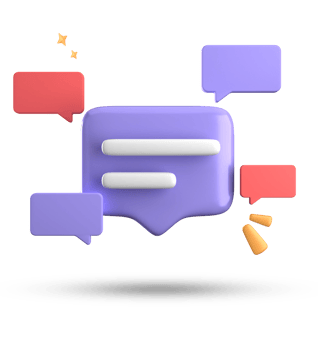3d rendering of speech bubble, 3D pastel chat with symbol icon set. png