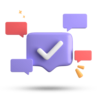 3d rendering of speech bubble, 3D pastel chat with symbol icon set. png